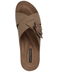 Gc Shoes Women's Selly Flower Wedge Sandals