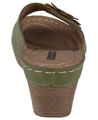 Gc Shoes Women's Naples Flower Wedge Sandals