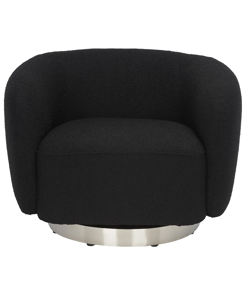 Bernard 38" Boucle Swivel Accent Chair