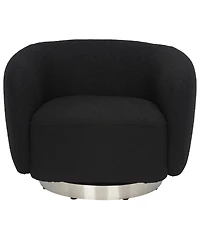 Bernard 38" Boucle Swivel Accent Chair