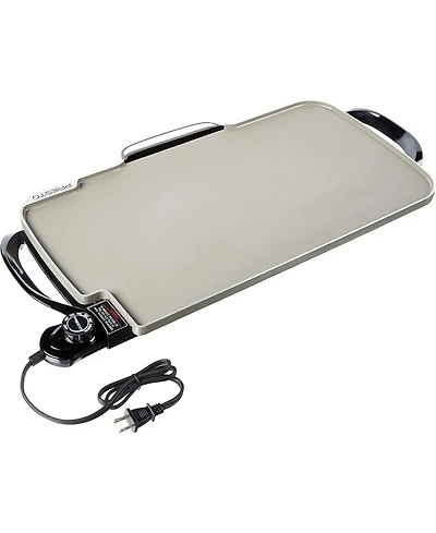 Presto 22 in. Electric Griddle with Removable Handles, Ceramic - Black