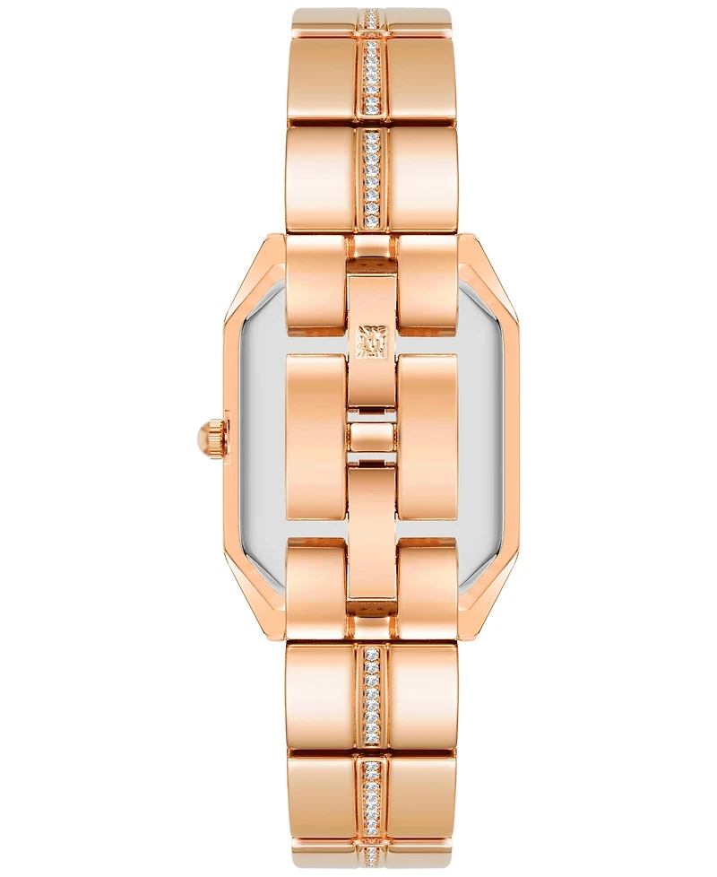 Anne Klein Women's Crystal Accent Bracelet Watch 23x32mm