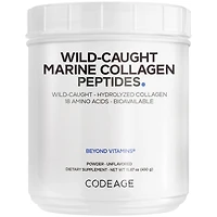 Codeage Marine Collagen Powder - Wild-Caught Hydrolyzed Fish Collagen Peptides - Type 1 & 3 Collagen Protein Supplement