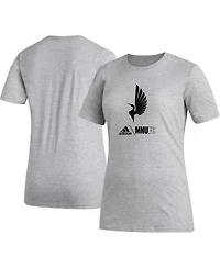 Women's adidas Heather Gray Minnesota United Fc Aeroready Club Icon T-shirt
