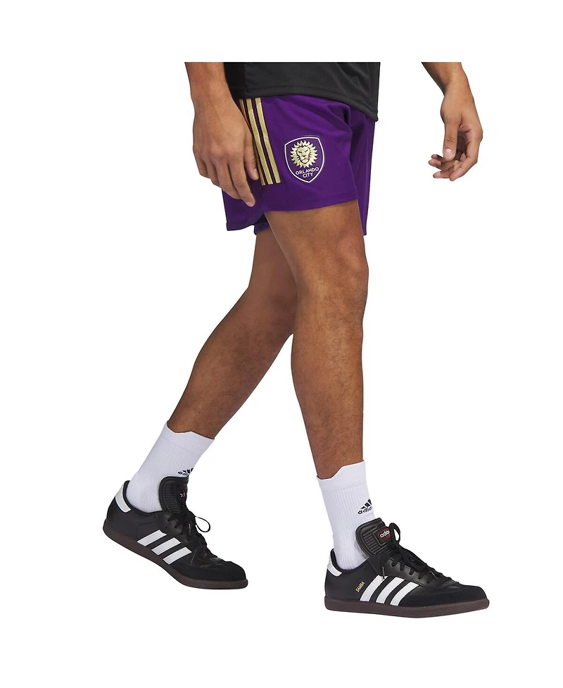 Men's adidas Purple Orlando City Sc Aeroready Authentic Shorts