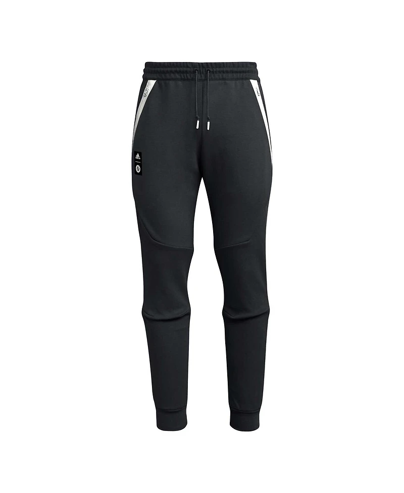 Men's adidas 2023 Player Black New England Revolution Club Travel Pants