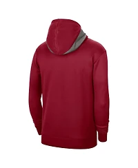 Men's Nike Cardinal Stanford Team Basketball Spotlight Performance Pullover Hoodie