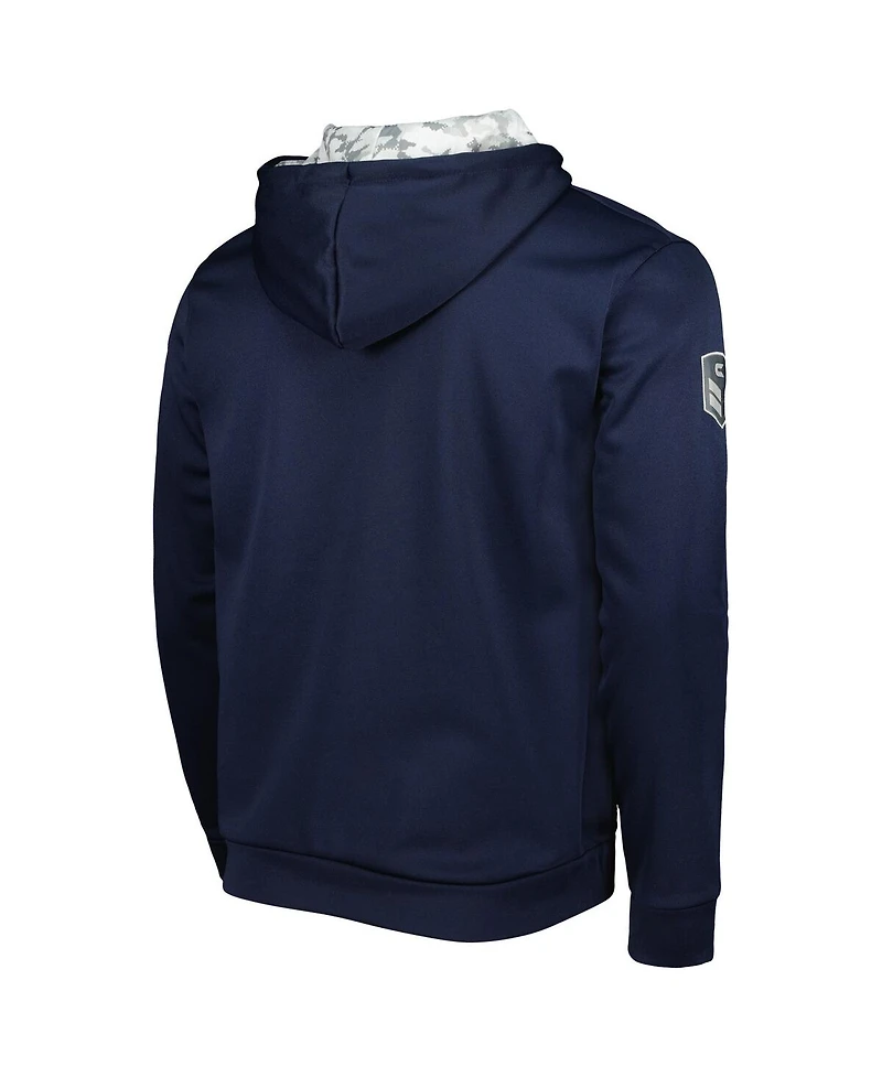 Men's Colosseum Navy Notre Dame Fighting Irish Oht Military-Inspired Appreciation Team Color Pullover Hoodie