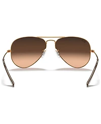 Ray-Ban Unisex Sunglasses, RB3025 Aviator Gradient