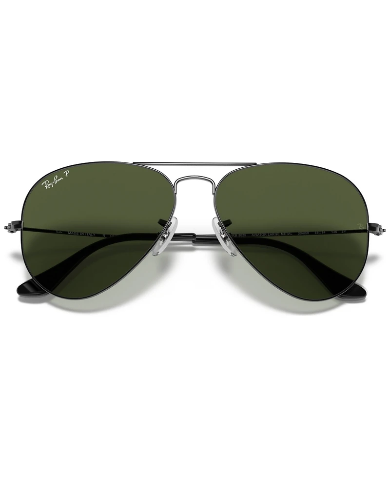 Ray-Ban Unisex Polarized Aviator Classic Sunglasses, RB3025