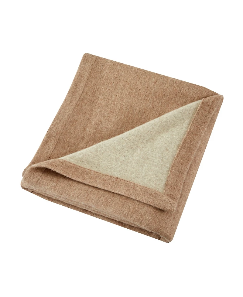 Melange Home Self Hem Merino Wool Blanket