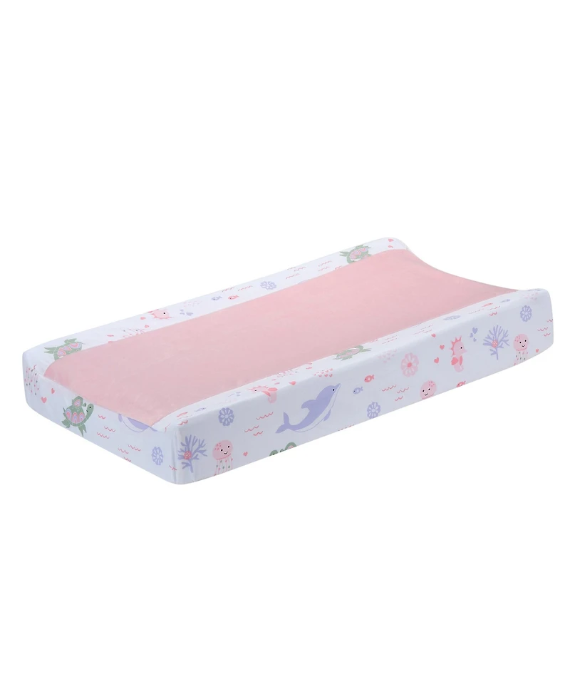 Lambs & Ivy Sea Dreams Dolphin/Turtle Underwater Nautical Changing Pad Cover