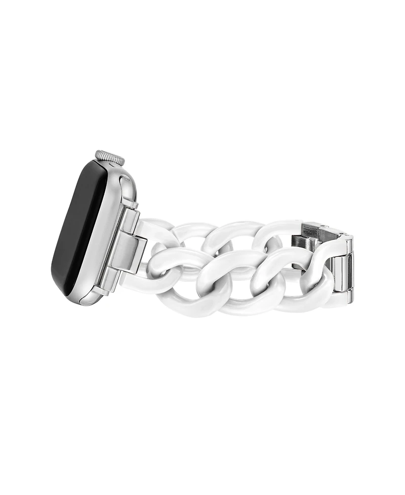 Nine West Women's Plastic Chain Link Bracelet designed for Apple Watch 42mm (Series 10) & 38/40/41mm