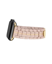Nine West Women's Rubberized Link Bracelet designed for Apple Watch 42mm (Series 1-3 only) & 44/45/46/49mm (Ultra & Ultra 2)