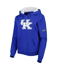 Women's Stadium Athletic Royal Kentucky Wildcats Big Logo Pullover Hoodie