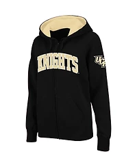 Women's Stadium Athletic Black Ucf Knights Arched Name Full-Zip Hoodie