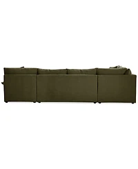 Closeout! Wrenley 138" 3-Pc. Fabric Sectional Chaise Sofa, Created for Macy's