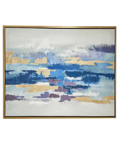Rosemary Lane Canvas Abstract Framed Wall Art with Gold-Tone Frame, 71" x 2" x 31"