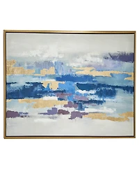 Rosemary Lane Canvas Abstract Framed Wall Art with Gold-Tone Frame, 71" x 2" x 31"