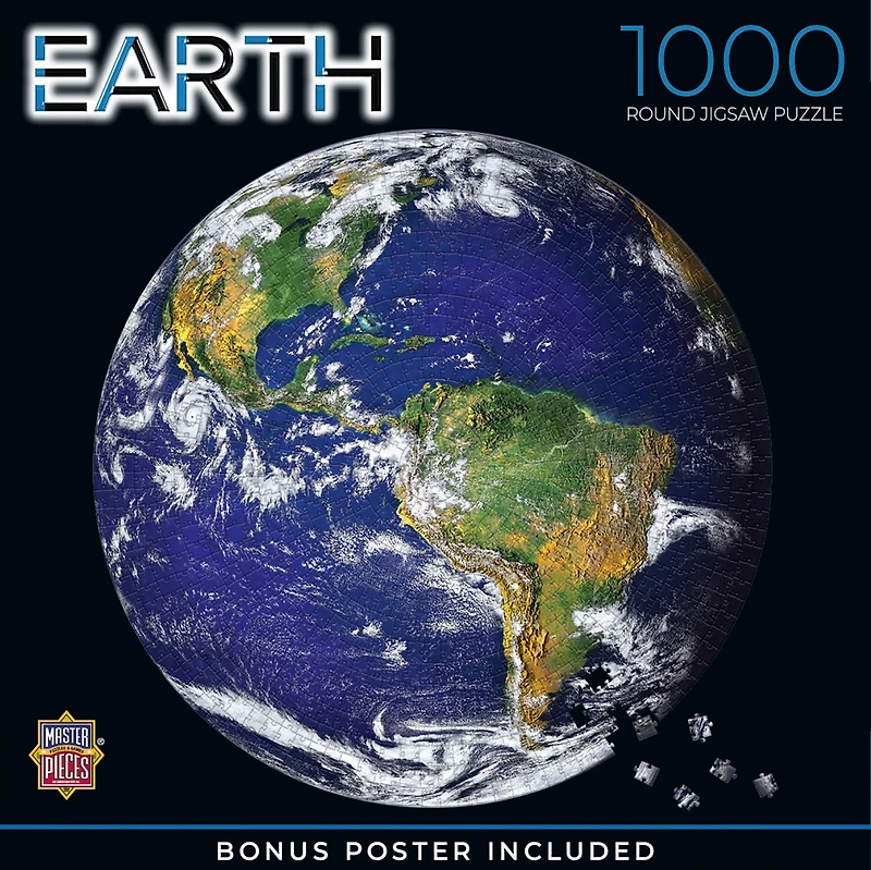 Masterpieces The Earth - 1000 Piece Round Jigsaw Puzzle for Adults