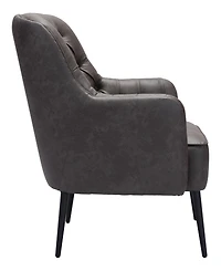 Zuo 35" Steel, Polyester Tasmania Boho Chic Accent Chair