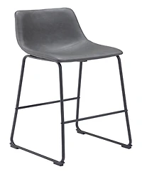 Zuo 39" each, Set of 2 Steel, Polyurethane Smart Bar Chair
