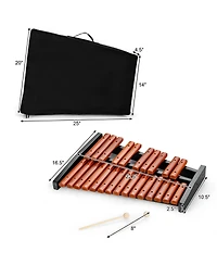 Costway 25 Note Xylophone Wooden Percussion Educational Instrument