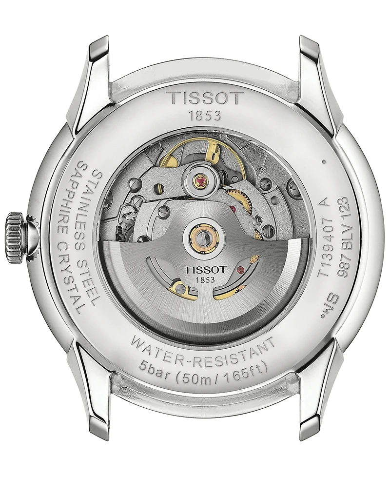 Tissot Men's Swiss Automatic Chemin des Tourelles Powermatic 80 Stainless Steel Bracelet Watch 42mm