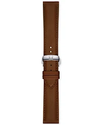 Tissot Men's Swiss Automatic Chemin des Tourelles Powermatic 80 Brown Leather Strap Watch 42mm
