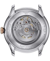 Tissot Unisex Swiss Automatic Chemin des Tourelles Powermatic 80 Two-Tone Stainless Steel Bracelet Watch 39mm