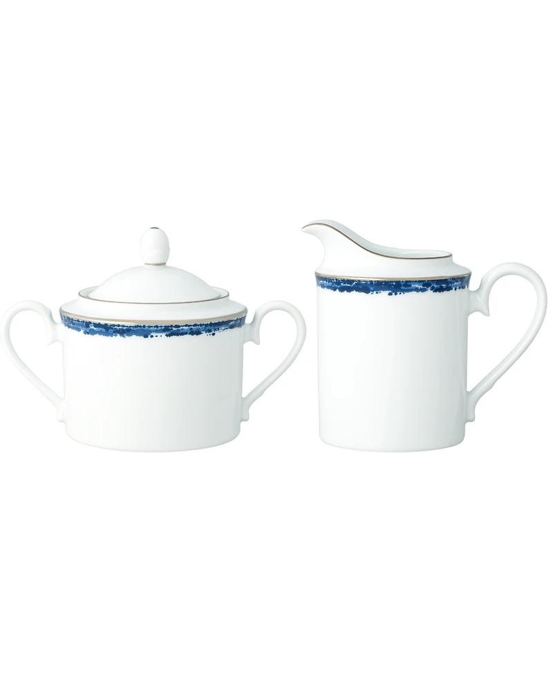 Noritake Rill Sugar and Creamer