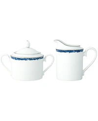 Noritake Rill Sugar and Creamer