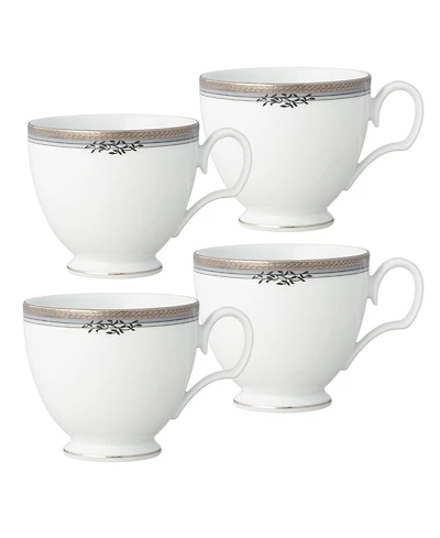 Noritake Laurelvale 4 Piece Cup Set, Service for 4