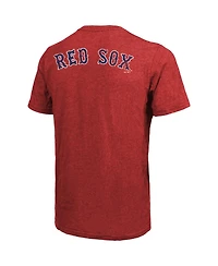 Men's Majestic Threads Red Boston Red Sox Throwback Logo Tri-Blend T-shirt