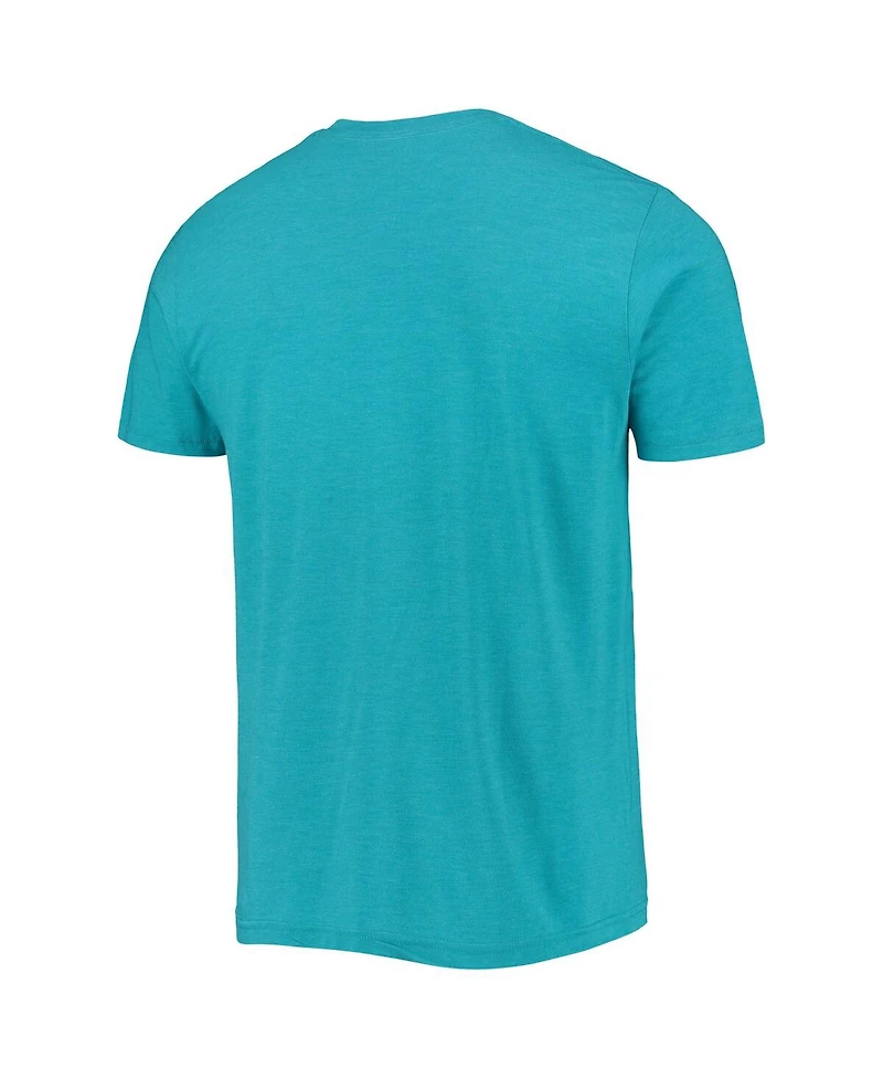 Men's Homage LaMelo Ball Heathered Teal Charlotte Hornets Caricature Tri-Blend T-shirt