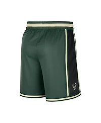 Men's Nike Hunter Green Milwaukee Bucks Pre-Game Performance Shorts