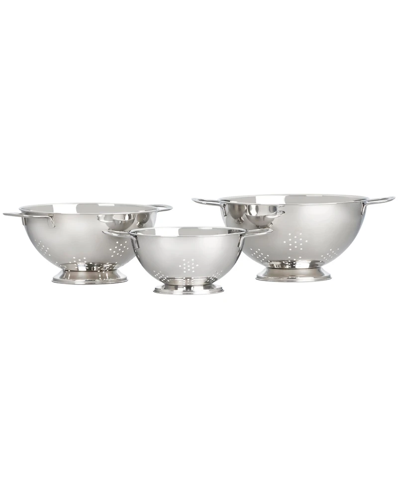 Le Creuset Set of 3 Stainless Steel Colanders