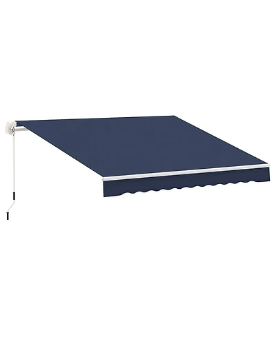 Outsunny 10'x8' Awning Door Canopy Back Outdoor Sun Rain Shade Shelter Cover