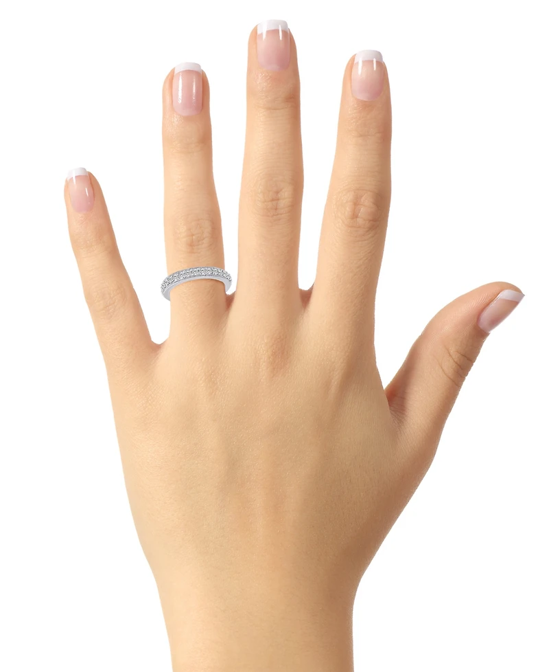 Diamond Beaded Edge Eternity Band (7/8 ct. t.w.) 14k Gold