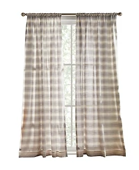 Tommy Hilfiger Whelan Stripe Pole Top Dusty 2-Piece Curtain Panel, 50" x 96"