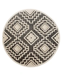 Closeout! Lr Home Sweet SINUO54113 4' x 4' Round Area Rug