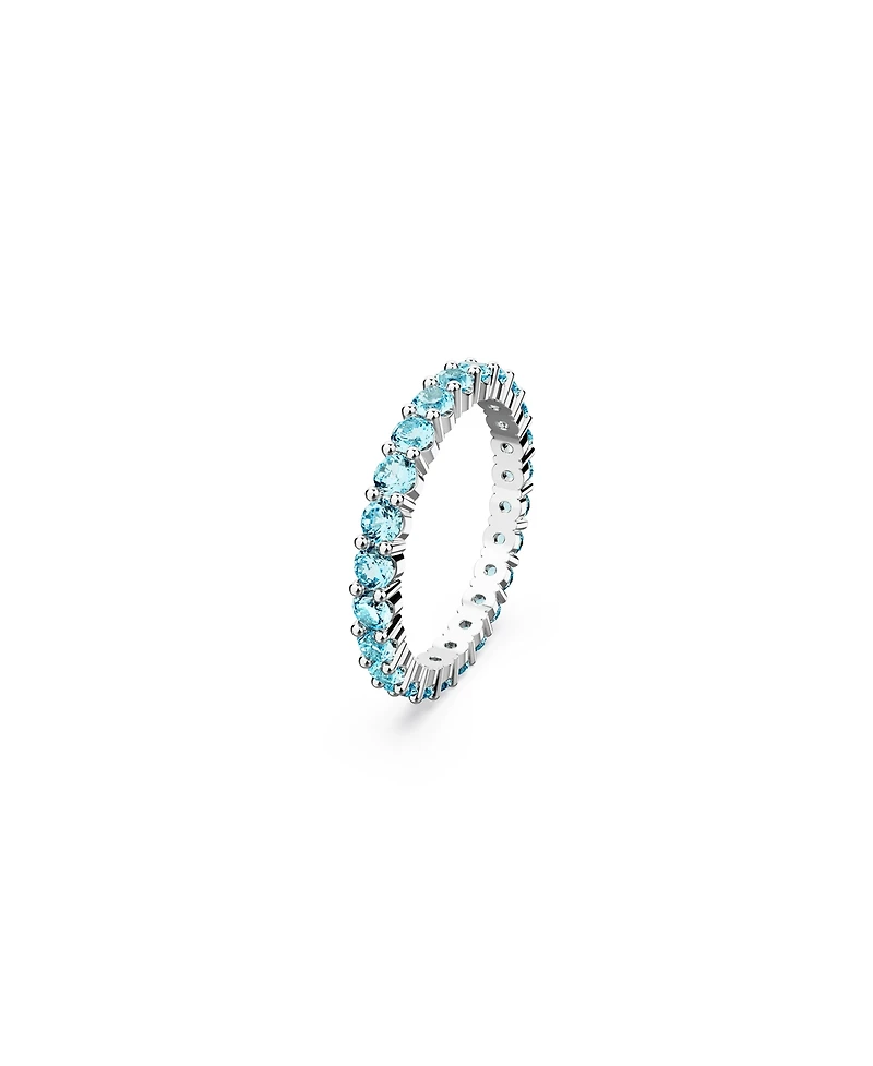 Swarovski Crystal Round Cut Matrix Ring