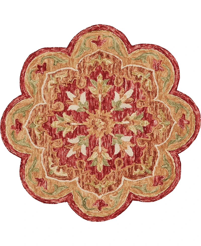 Lr Home Sweet Sinuo-110 4' x 4' Round Area Rug