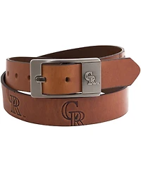 Men's Colorado Rockies Brandish Leather Belt