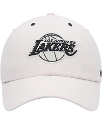 Men's '47 Brand Cream Los Angeles Lakers Lunar Clean Up Adjustable Hat