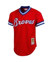 Men's Mitchell & Ness Dale Murphy Red Atlanta Braves 1980 Authentic Cooperstown Collection Mesh Batting Practice Jersey