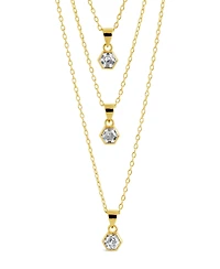Sterling Forever Gia Layered Necklace