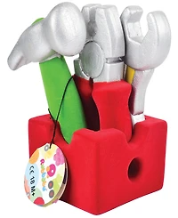 Rubbabu Pretend Play Tool Set 4 Piece Set With Caddy