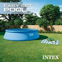 Intex 26175EH 18' x 48" Inflatable Round Outdoor Above Ground Swimming Pool Set