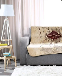 Harry Potter Marauders Map Silk Touch Throw, 70" x 50"